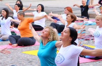International Yoga Day was celebrated with great fervour at Mother Teresa's Memorial House in Skopje, Macedonia on 21 June.2018 